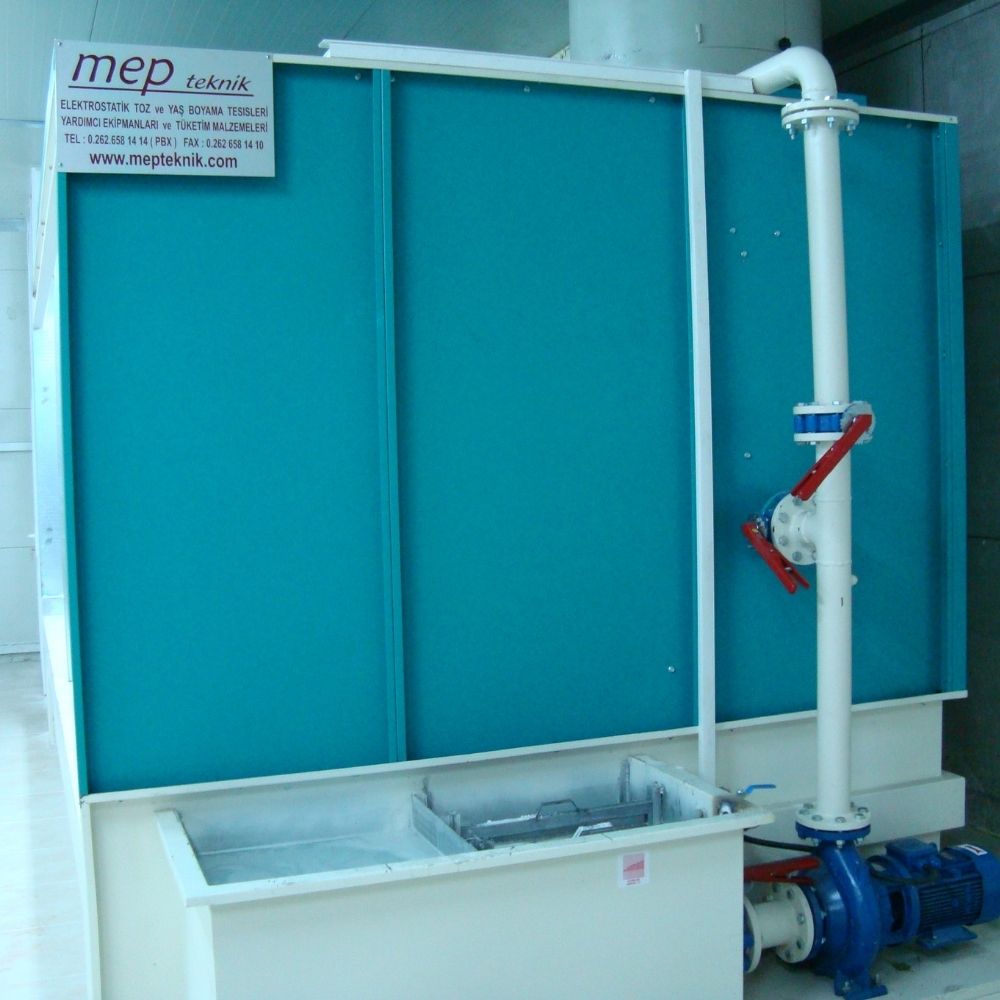 Окрасочная камера с водяной завесой